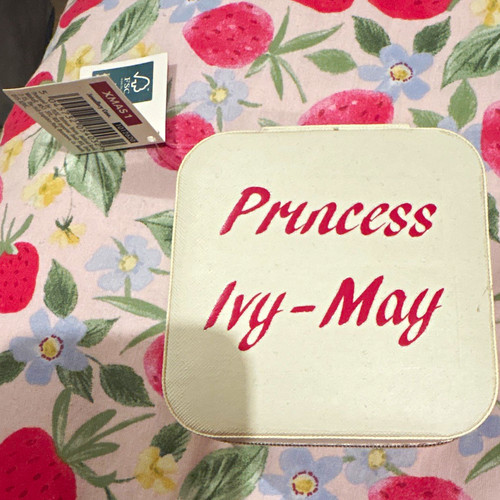 Personalised pink square - square, faux
