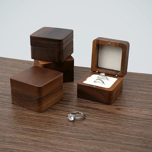 Wooden ring earring storage - wooden,