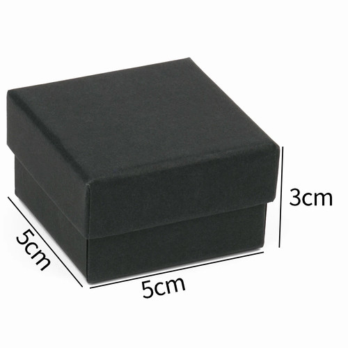 Jewellery box black ring - black,
