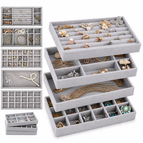 Stackable velvet jewelry - velvet,