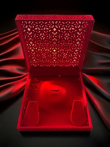 Luxury red velvet filigree - luxury,