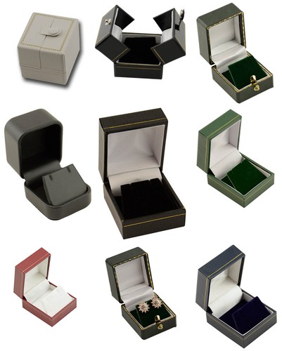 Luxury leatherette earring box - earring,