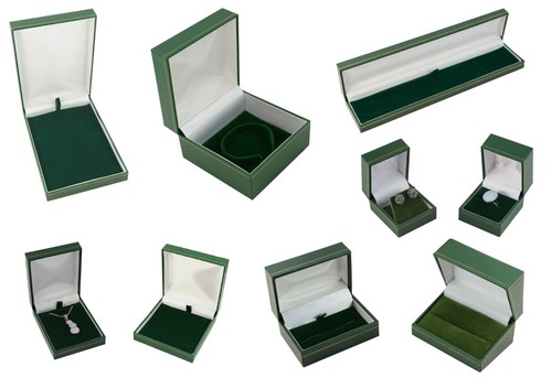 Green leatherette jewellery - green,