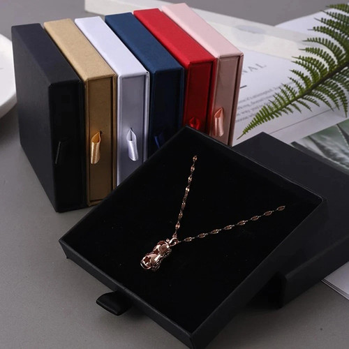 Jewellery box black ring - black,