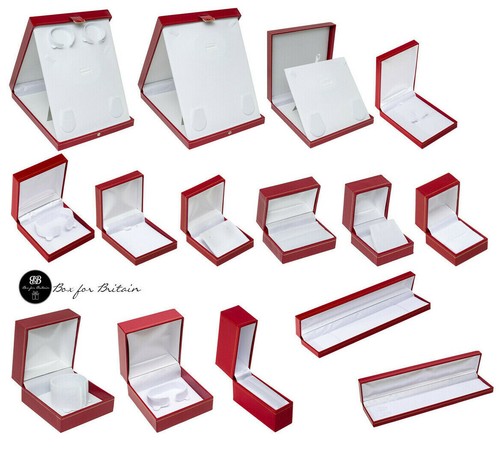 Red leatherette jewellery - red,